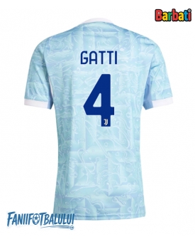 Juventus Federico Gatti #4 Tricou Fotbal Replică 2025-26 Barbati Deplasare